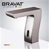 Bravat Commercial Brushed Nickel Automatic Hands Free Motion Sensor Faucet